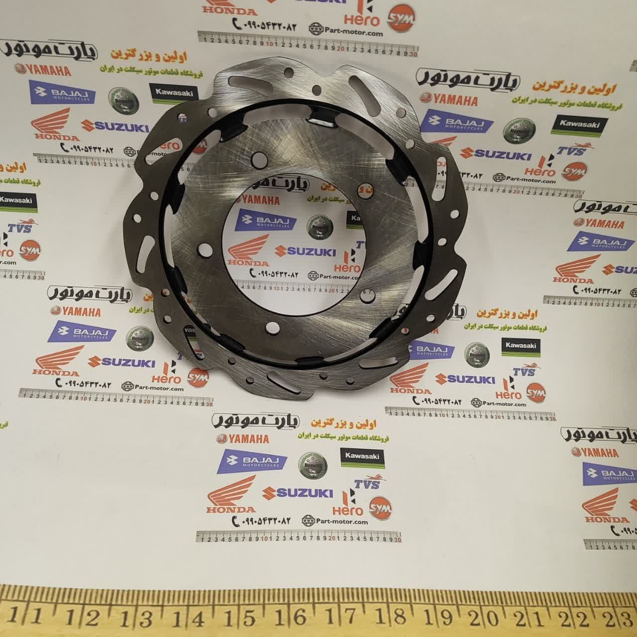 دیسک ترمز جلو موتورسیکلت SYM لاکی ۱۸۰ و گلکسی j200 و SR200