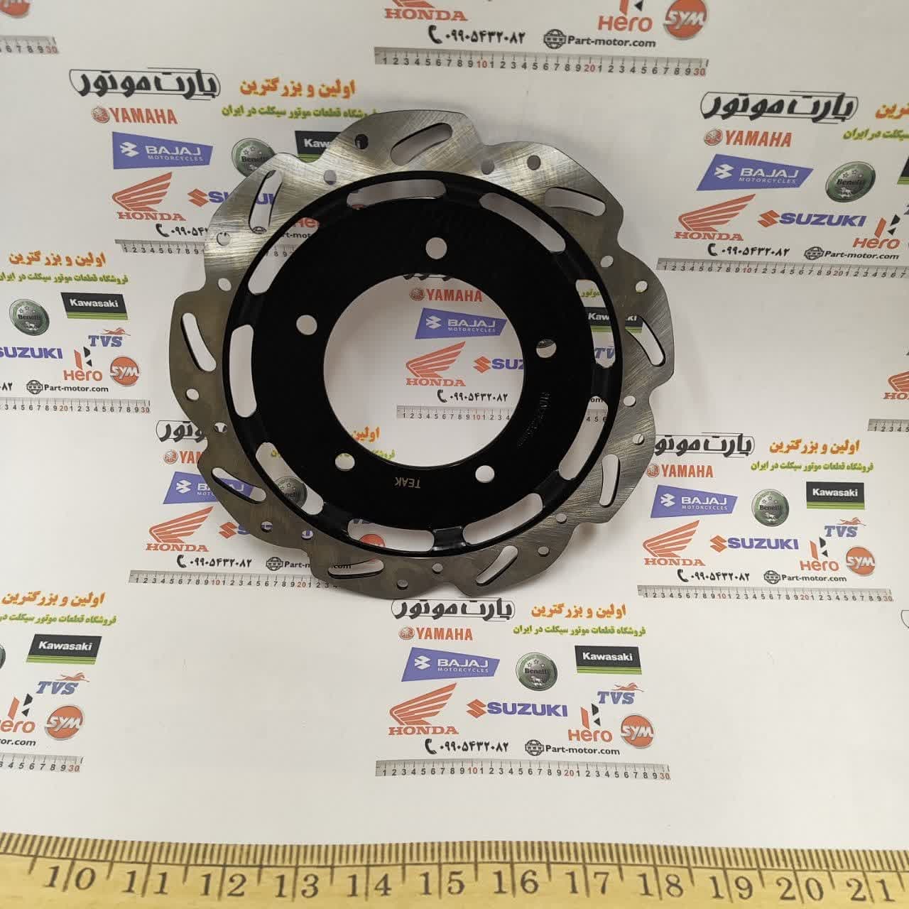 دیسک ترمز جلو موتورسیکلت SYM لاکی ۱۸۰ و گلکسی j200 و SR200 — تصویر ۲