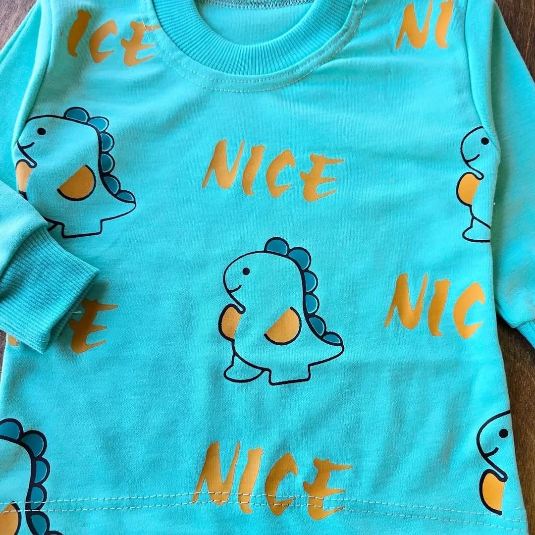 بلوز شلوار نخی دایناسور nice کد 4288 — تصویر ۲