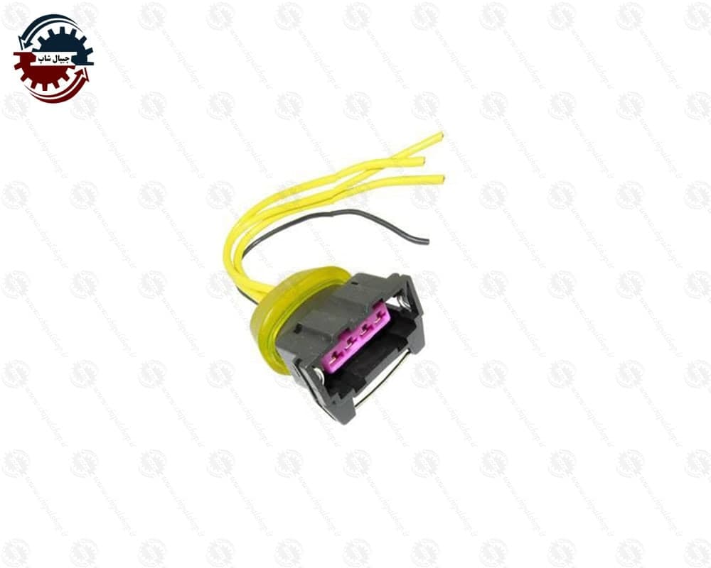 سوکت کوئل دوبل ساژم ۴ فیش با سیم 1.5 (مشترک انواع خودروها )