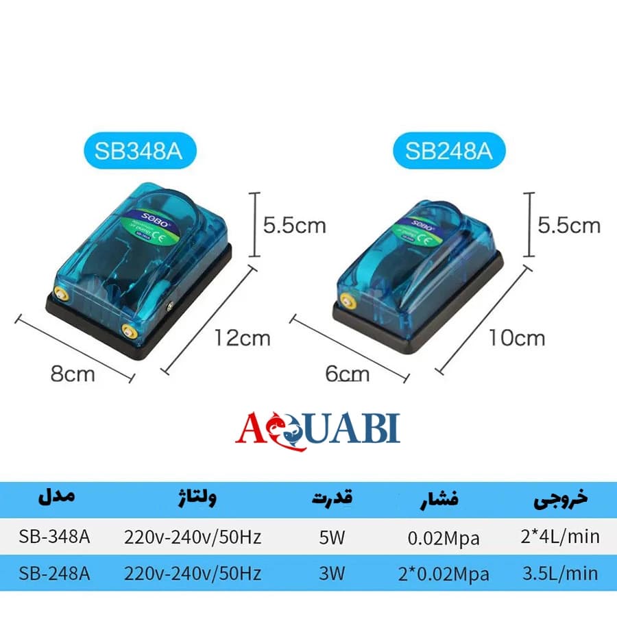 پمپ هوا سوبو مدل SB-348A — تصویر ۶