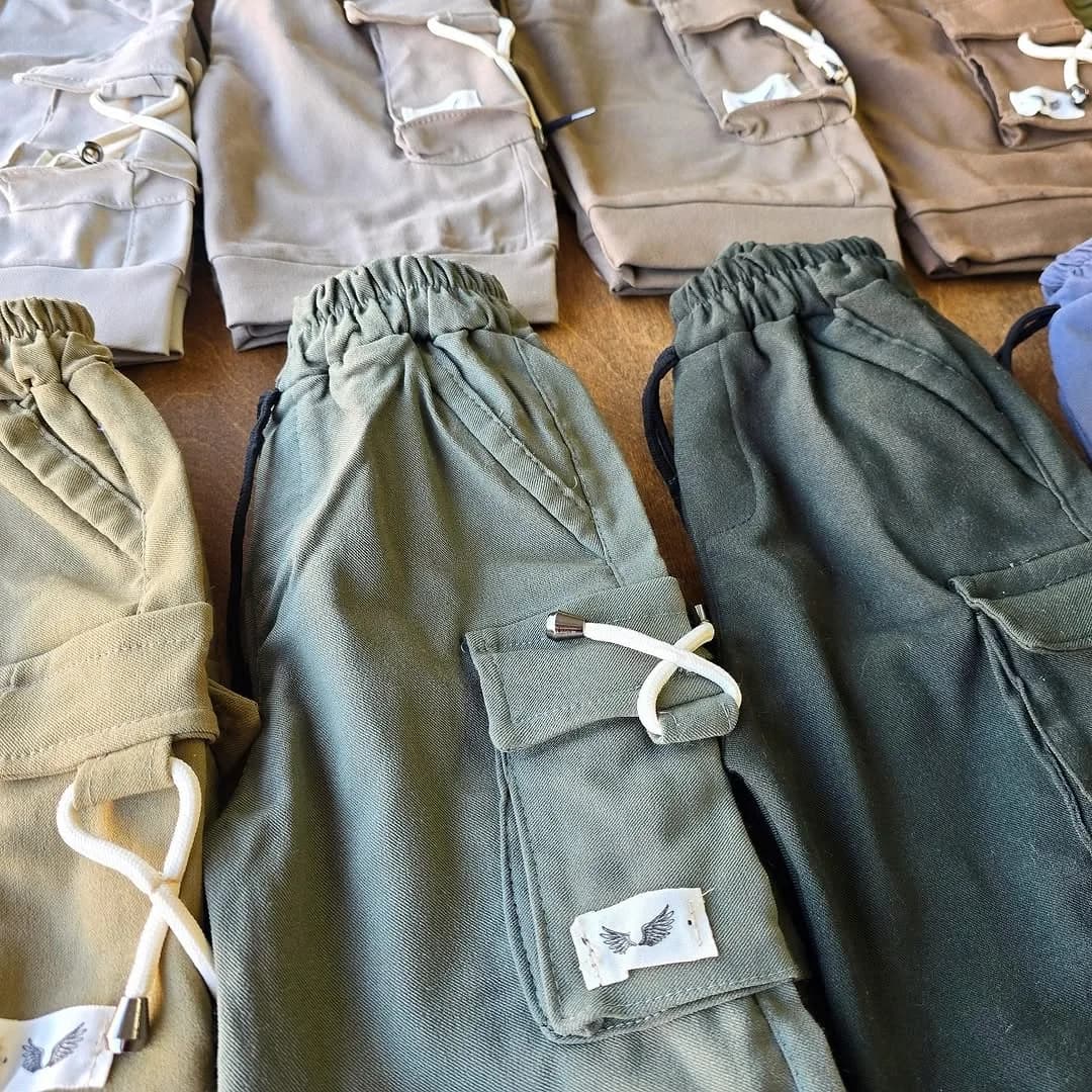 شلوارک کتان بندی سایز 55 تا 65 کد 4223-1 — تصویر ۳