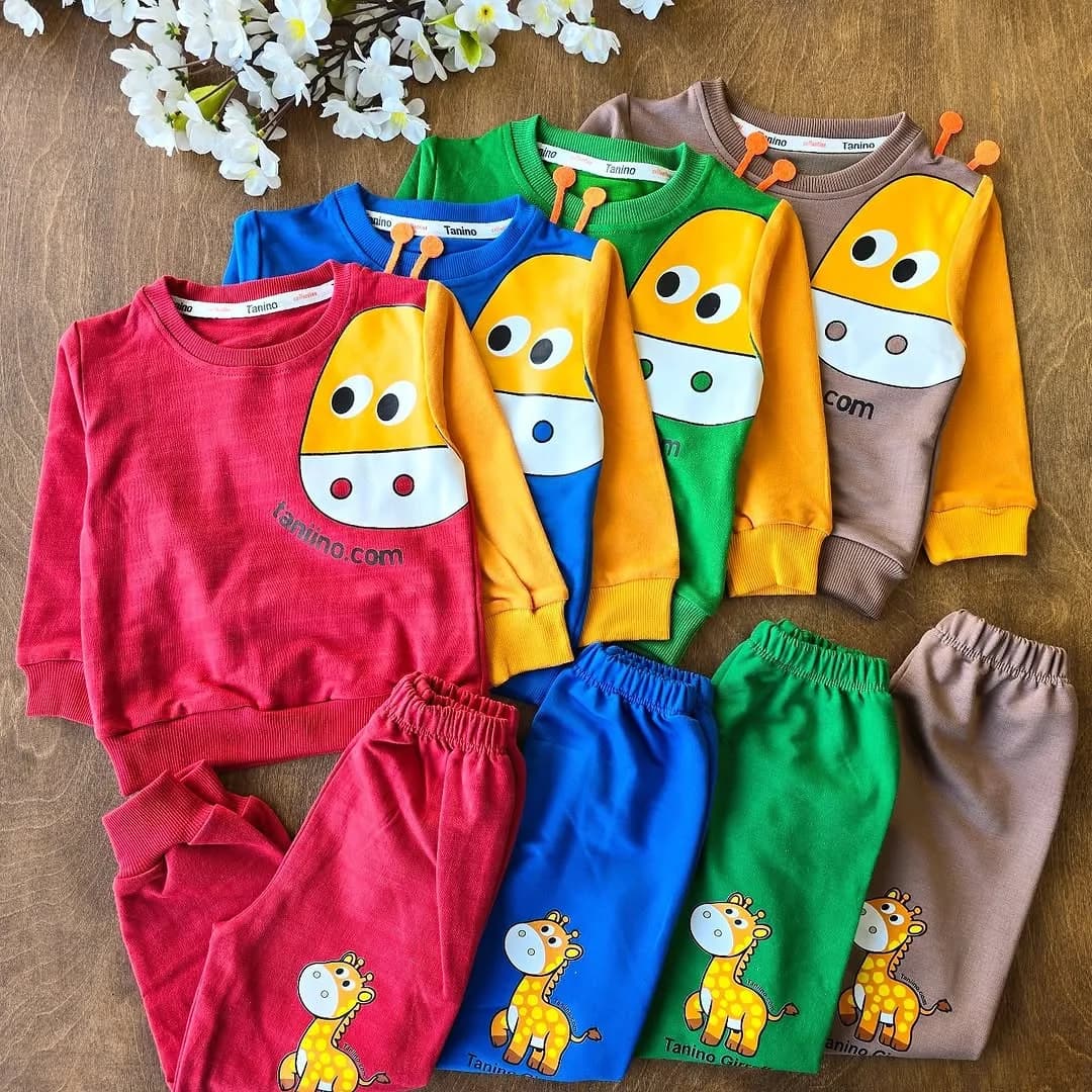 بلوز شلوار زرافه شاخ دار سایز 35 تا 45 کد 4218