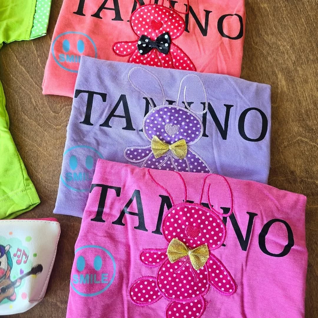 تیشرت شلوارک خرگوش پاپیونی Tanino کد 4213 — تصویر ۲