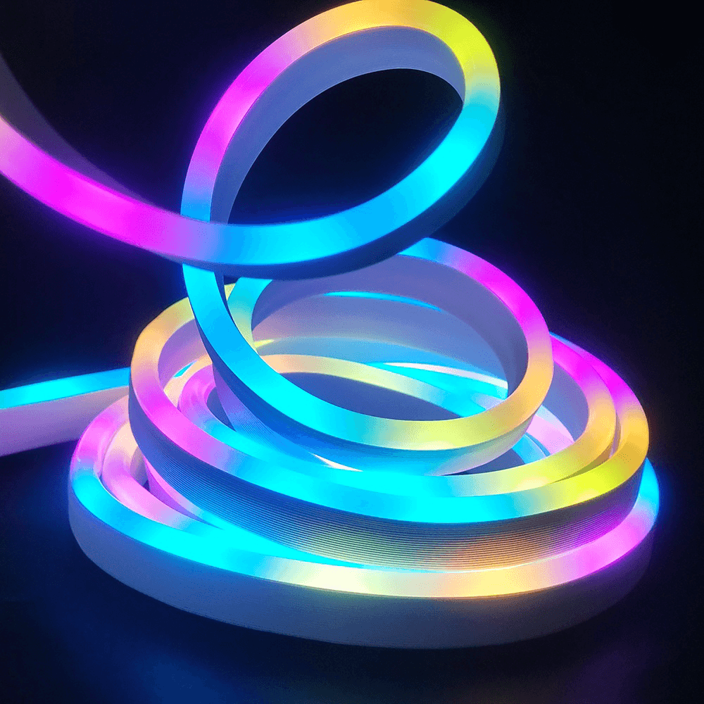 ریسه نئون و رقص نور هوشمند RGB رنگی ۵ متری (اتصال USB)