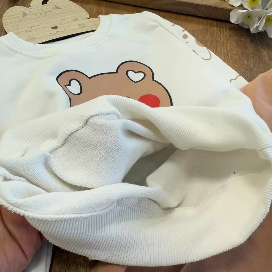بلوز شلوار خرس lovely سایز 35 تا 45 کد 2418 — تصویر ۳