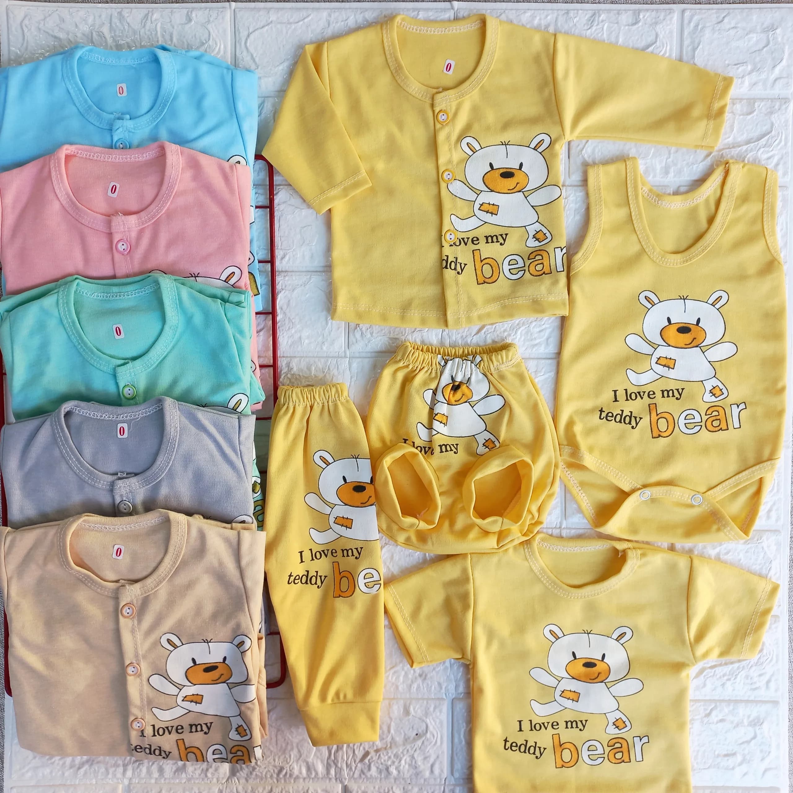 ست 5 تکه نوزادی خرس تدی bear کد 2421 — تصویر ۳