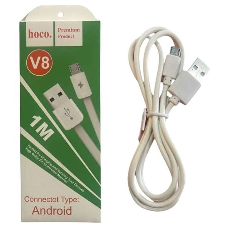 کابل شارژ و دیتا میکرو فست 1 متری Hoco V8