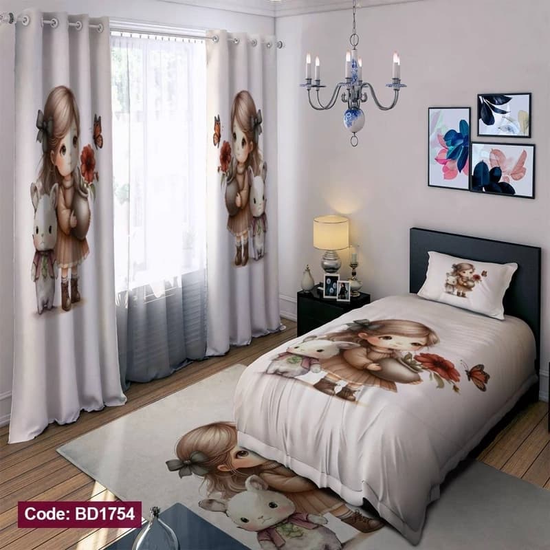 ست کامل ژورنالی روتختی چاپی دخترانه کد bd1754 (پس کرایه)