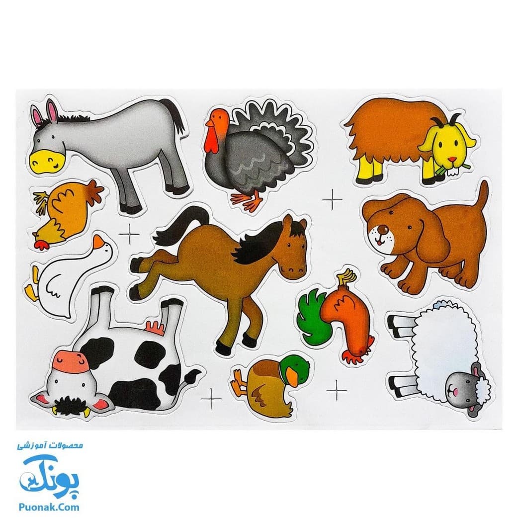جورچین آهنربایی مزرعه حیوانات کتابی — تصویر ۵