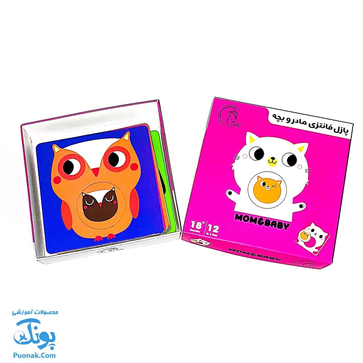 پازل فانتزی مادر و بچه – هشت پازل در یک بسته آوای بامداد (MOM & BABY Puzzle ویژه نوزاد ۱۸ ماه به بالا) — تصویر ۳