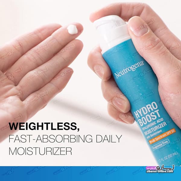 کرم مرطوب کننده و ضد آفتاب نوتروژینا NEUTROGENA مدل HYDRO BOOST SPF50 هیدرو بوست حجم50ml اصل کانادا — تصویر ۲