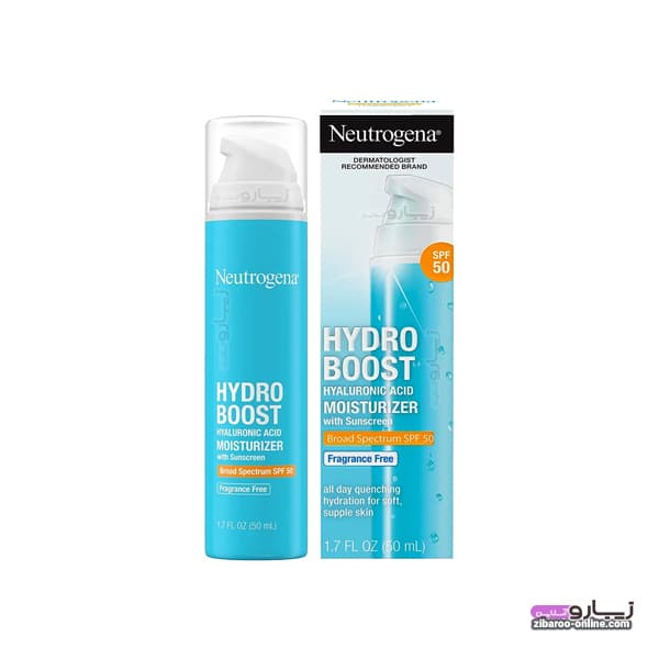 کرم مرطوب کننده و ضد آفتاب نوتروژینا NEUTROGENA مدل HYDRO BOOST SPF50 هیدرو بوست حجم50ml اصل کانادا