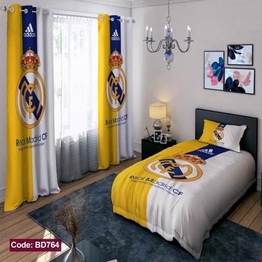 ست کامل ژورنالی روتختی چاپی پسرانه طرح رئال مادرید کد bd764 (پس کرایه)