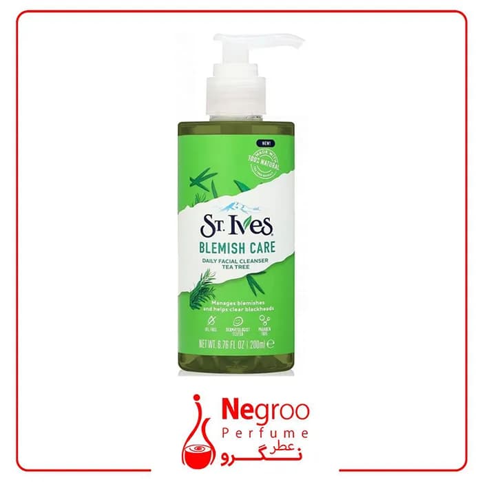 ژل شستشو صورت سنت ایوز ST.IVES مدل BLEMISH CARE حجم200ml اصل — تصویر ۳