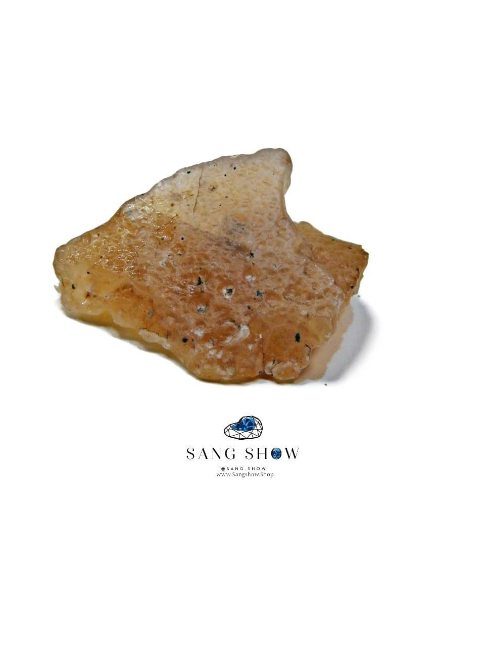 سنگ راف کارنلین زیبا نمونه استثنایی و اصل و معدنی S1360 — تصویر ۳