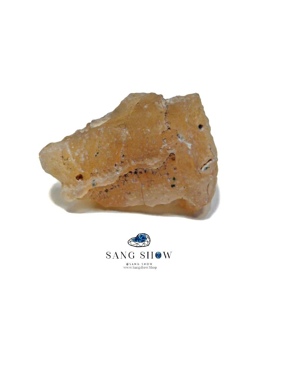 سنگ راف کارنلین زیبا نمونه استثنایی و اصل و معدنی S1360 — تصویر ۲