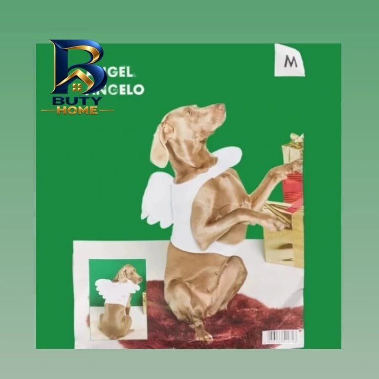 لباس سگ و گربه کریسمس مدل فرشته CR۲۰۲۵ سایز M اصل — تصویر ۶