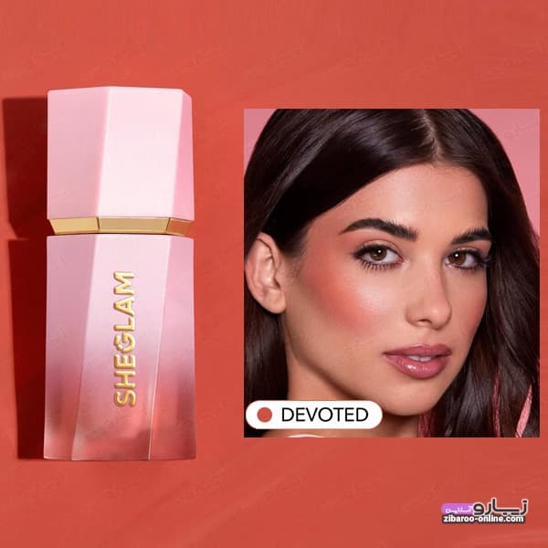 رژگونه مایع شیگلم SHEGLAM COLOR BLOOM-DEVOTED حجم5.2ml اصل — تصویر ۲