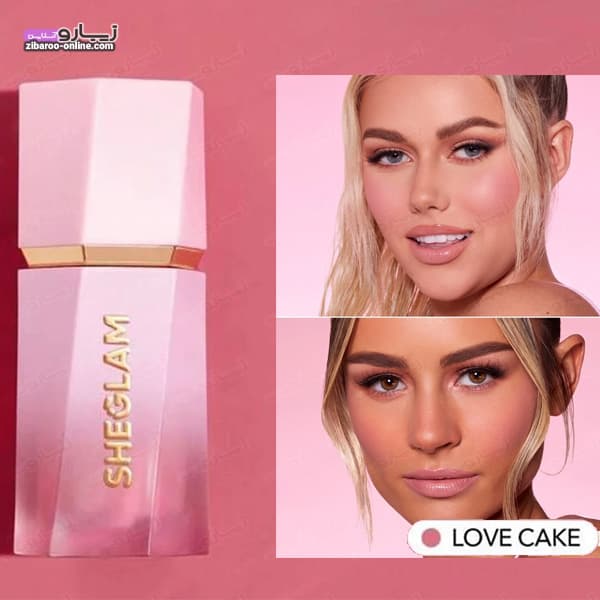 رژگونه مایع شیگلم SHEGLAM COLOR BLOOM- LOVE CAKE حجم5.2ml اصل — تصویر ۲