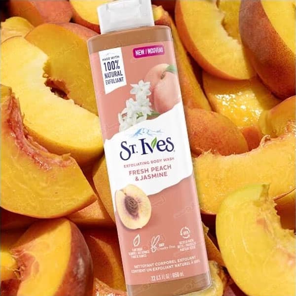 شامپو بدن سنت ایوز ST.IVES FRESH PEACH & JASMINE حجم650ml اصل — تصویر ۲