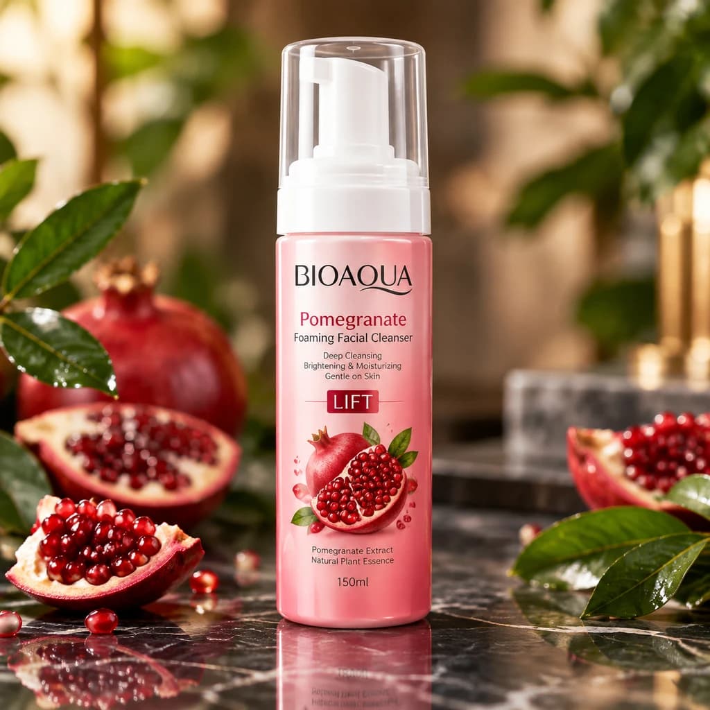فوم شستشوی صورت انار بیوآکوا (Bioaqua Pomegranate Lift Foam) — تصویر ۲