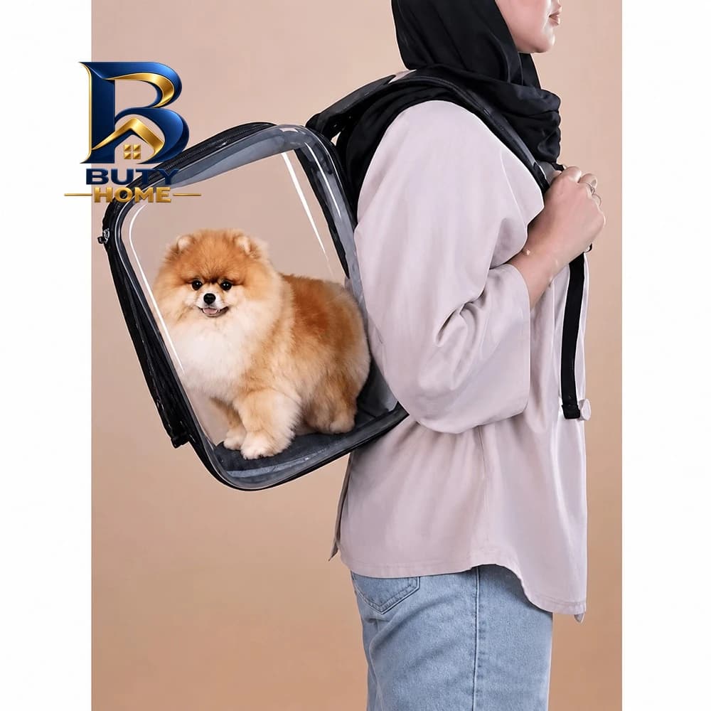 کوله پشتی حمل حیوانات زاریکس مدل دوطرفه پنجره ای — تصویر ۵