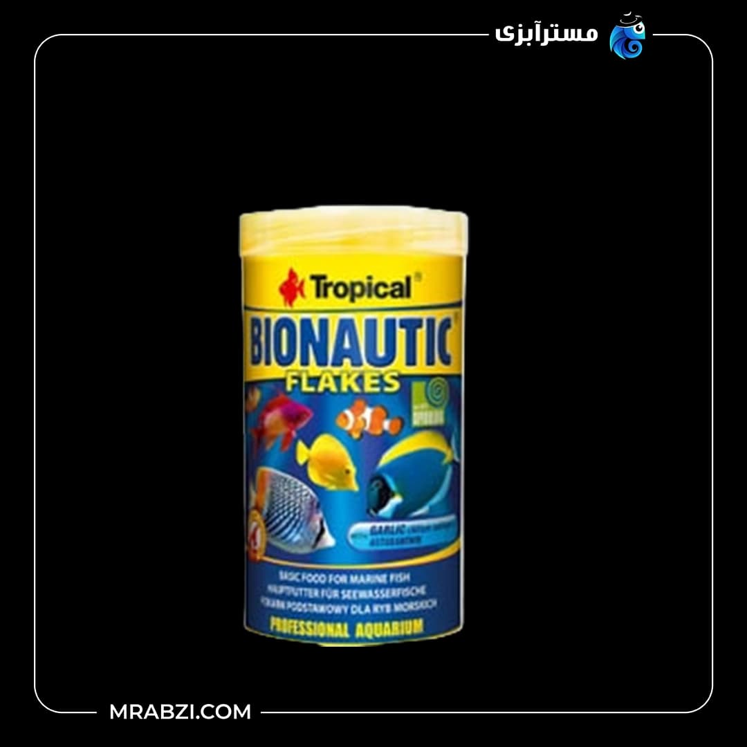 غذای ماهی تروپیکا مدل Bionautic Flakes وزن 50 گرم