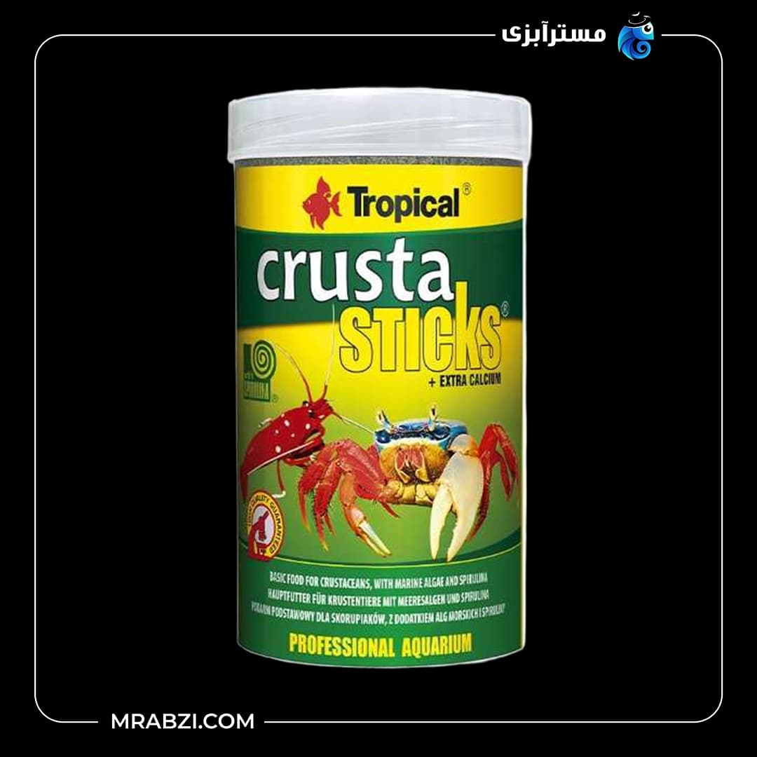 غذای ماهی تروپیکال مدل Crusta Sticks وزن 70 گرم