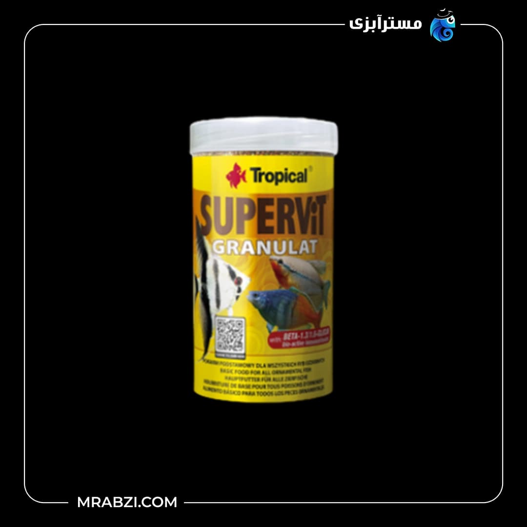غذای گرانول تروپیکال مدل Supervit Granulat 100ml وزن 55 گرم