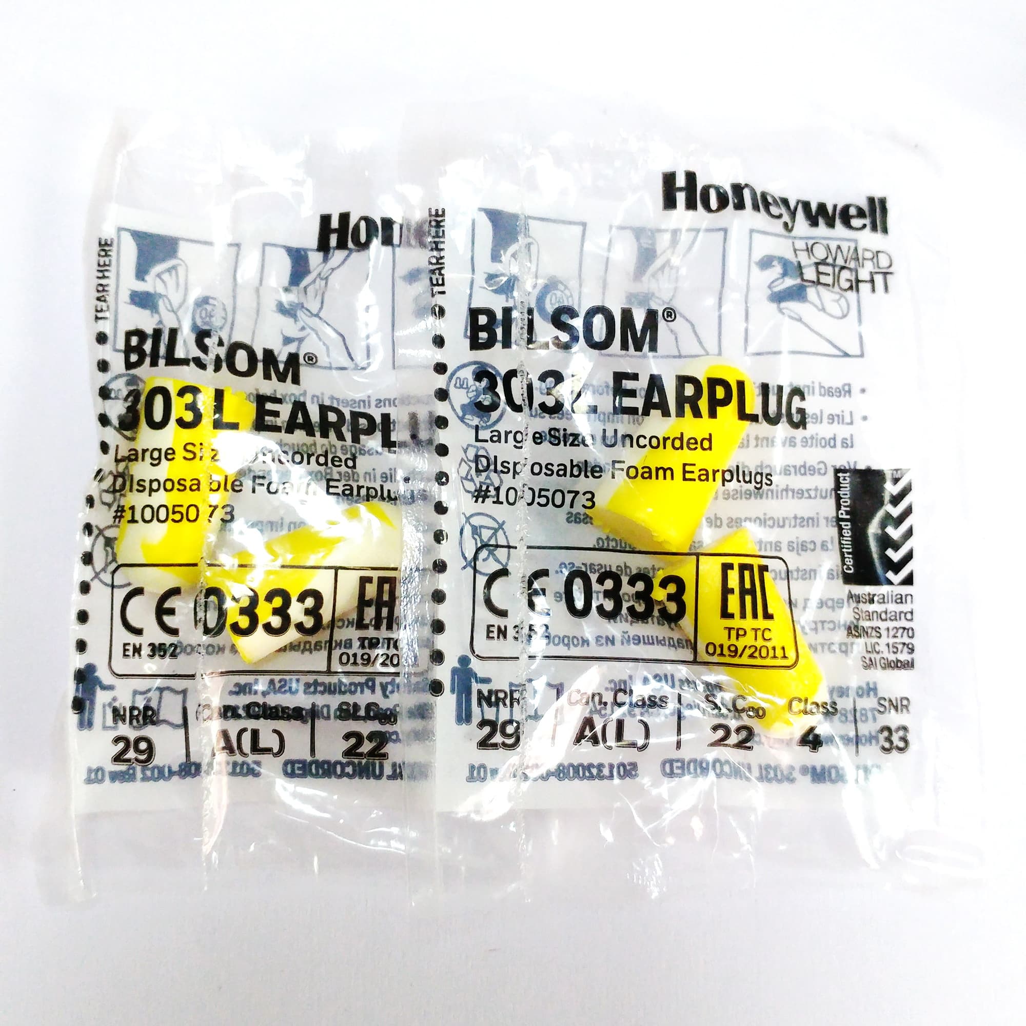 محافظ گوش هانیول مدل Bilsom 303L بسته 4 عددی — تصویر ۳