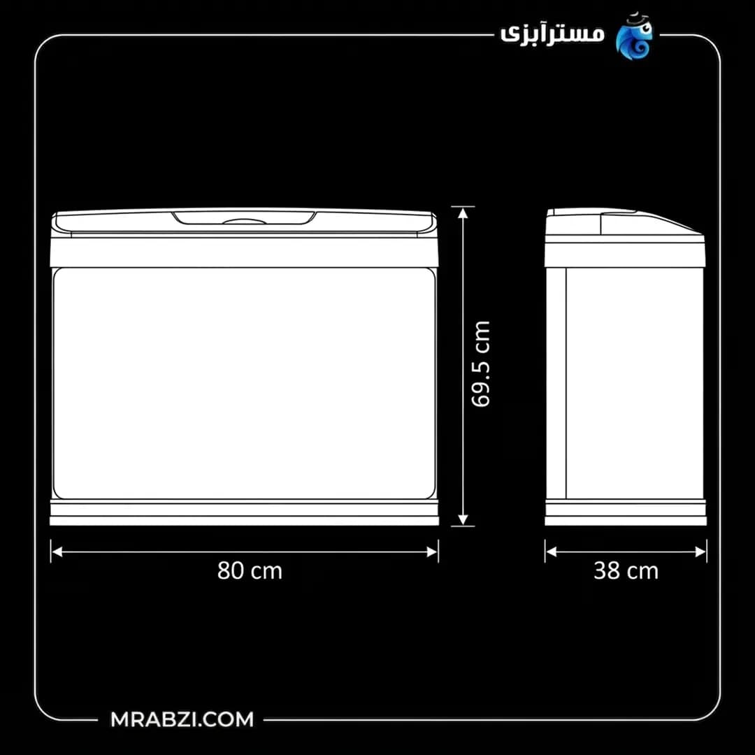 آکواریوم دلسا k800 بدون پایه — تصویر ۲