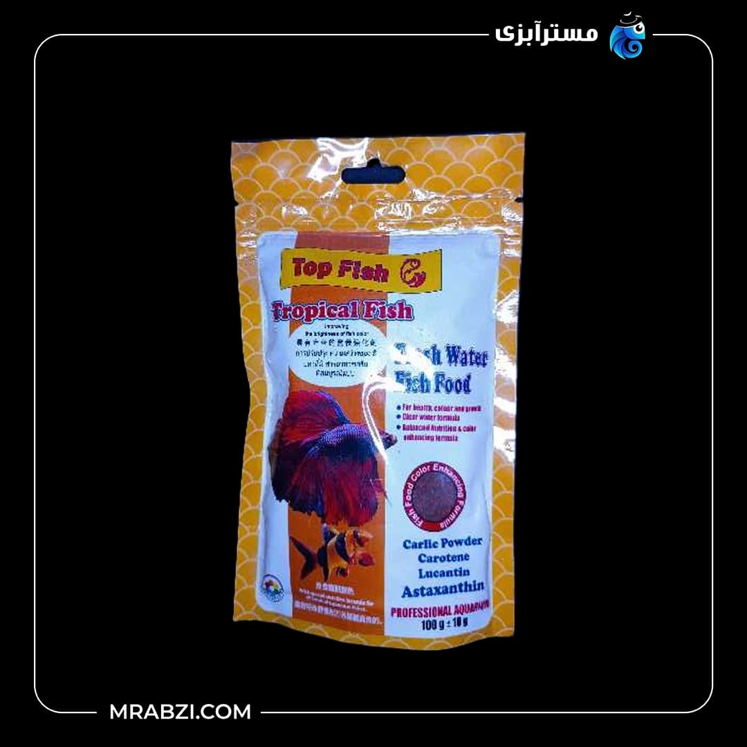 غذای ماهی تاپ فیش مدل Tropical Fish-1 وزن 100 گرم
