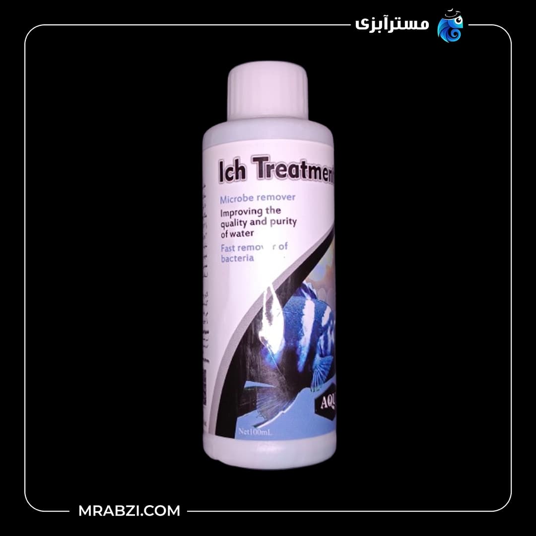 محلول ضد سفیدک ماهی آکوا (مدل 101A) حجم 100 میلی لیتر