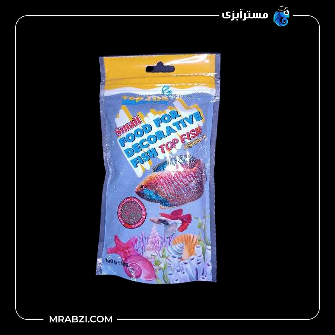 غذای عمومی ماهیان آکواریوم شامل غذای رنگ و رشد و اسپیرولینا (100 g)