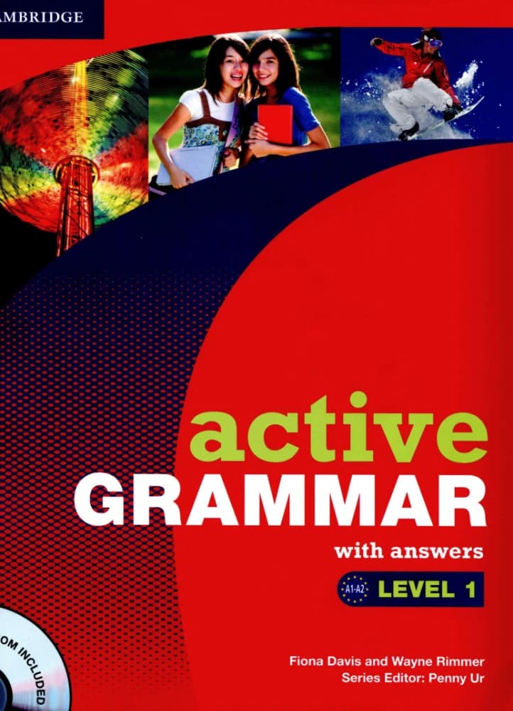 کتاب Active Grammar 1 with Answers (گرامر فعال 1 با پاسخ‌ها) نسخه انگلیسی PDF | فیونا دیویس و وین ریمر