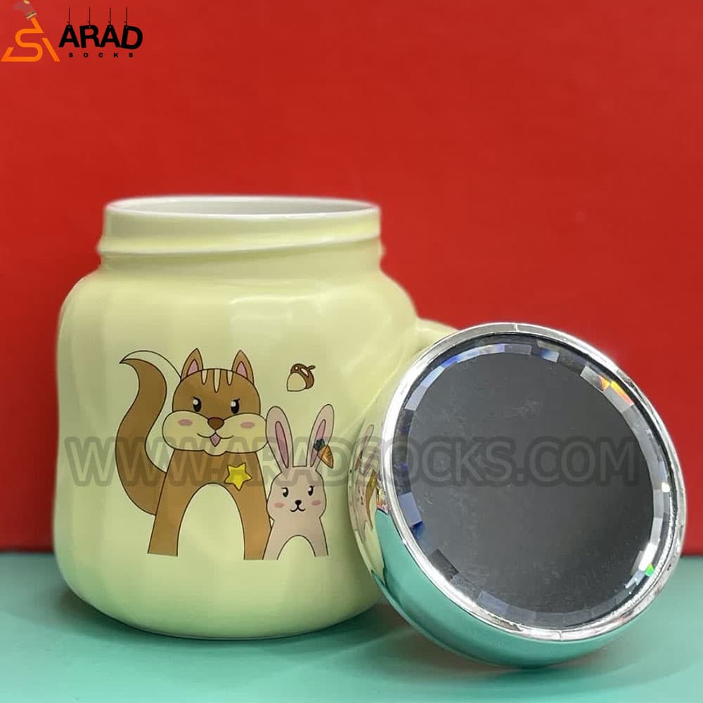 ماگ درب آینه ای زرد