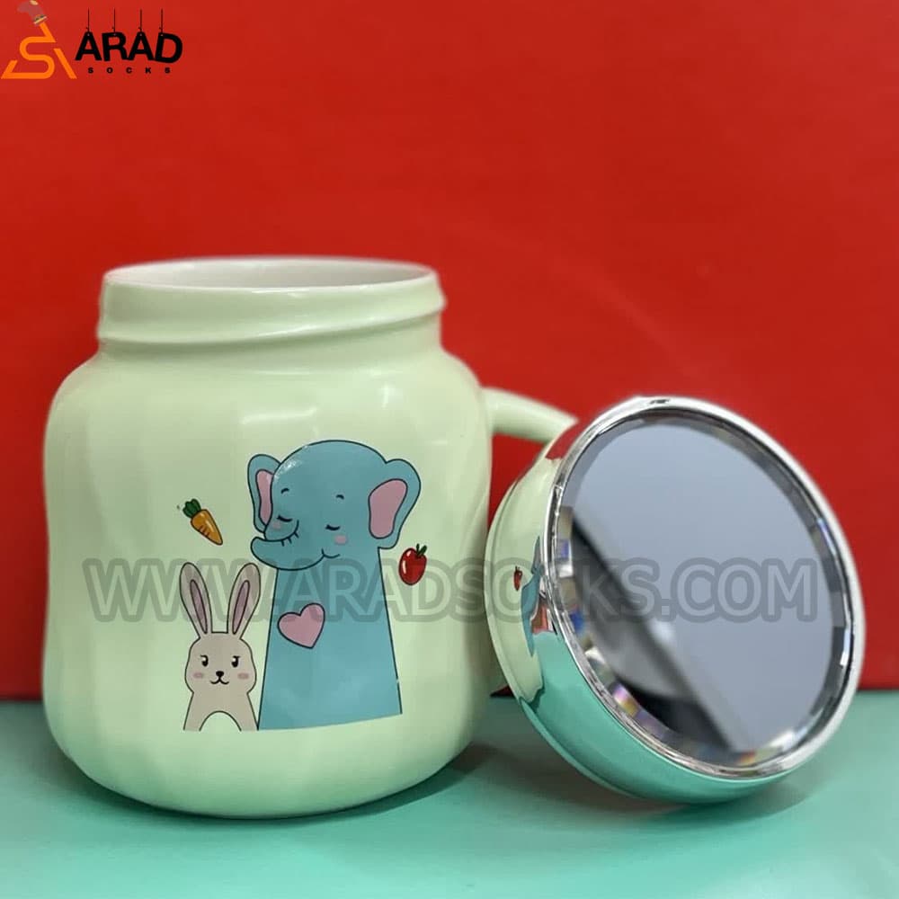 ماگ درب آینه ای سبز