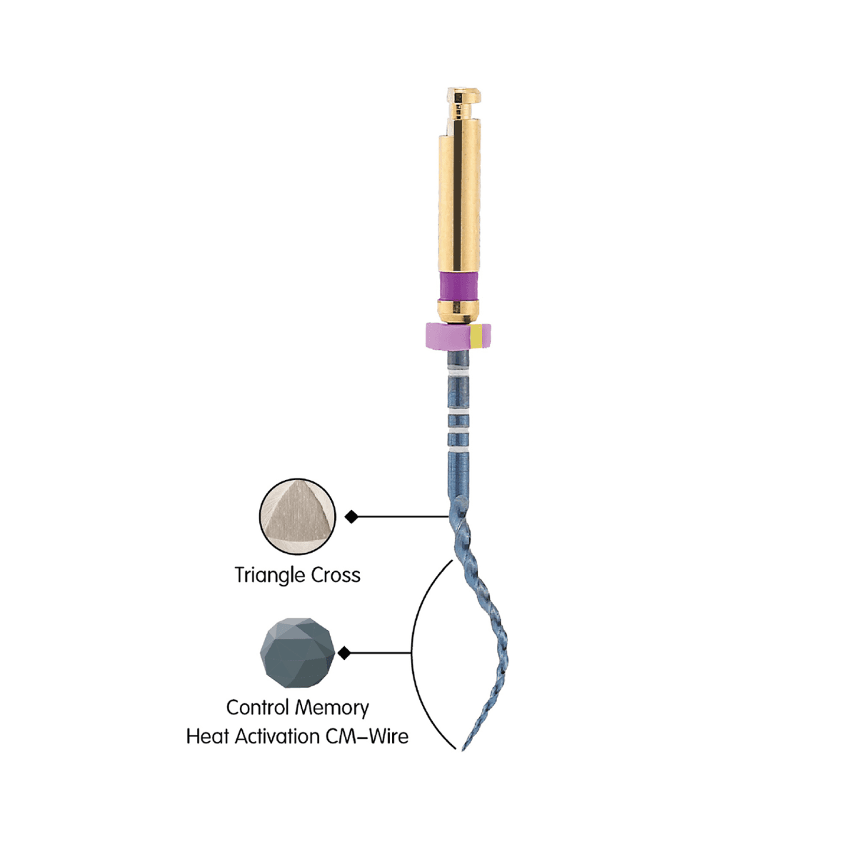 فایل روتاری Pliancy Blue Tapered برند Lusterdent — تصویر ۳