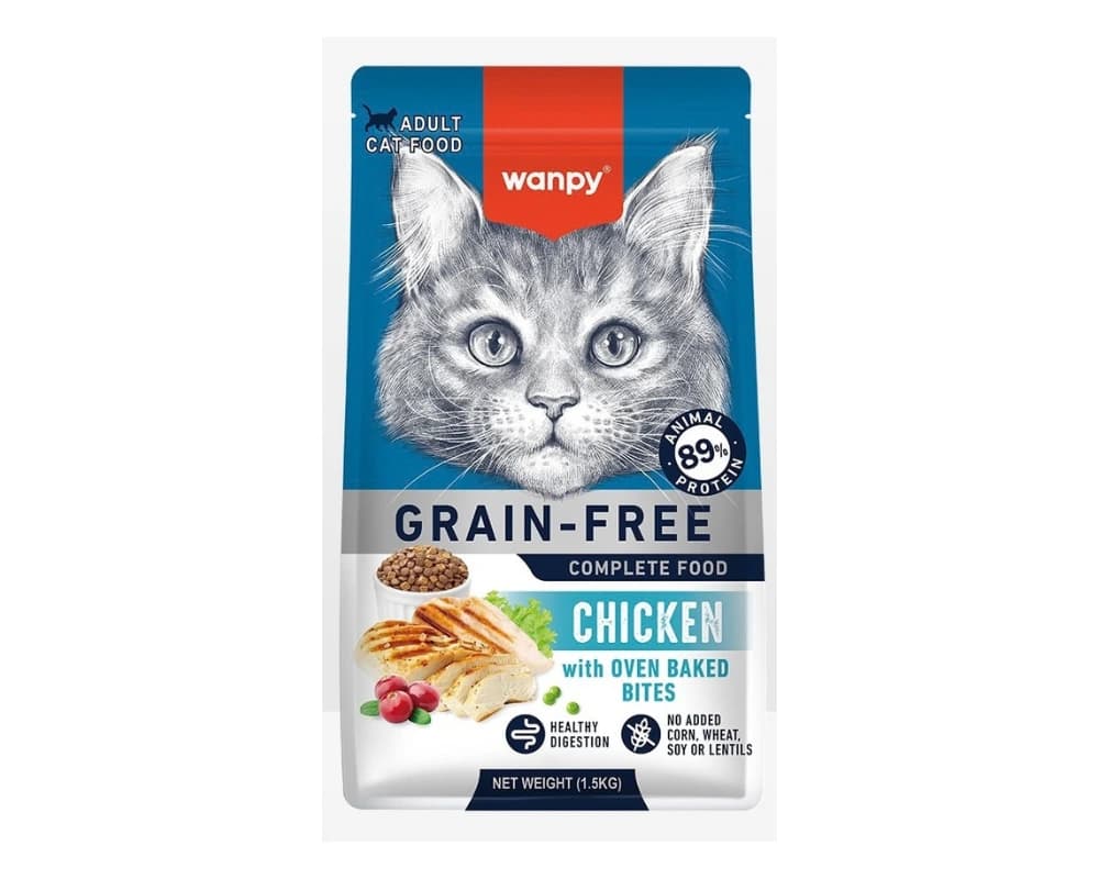 ​غذای خشک گربه ونپی طعم مرغ وزن 1.5 کیلوگرم | Wanpy Chicken