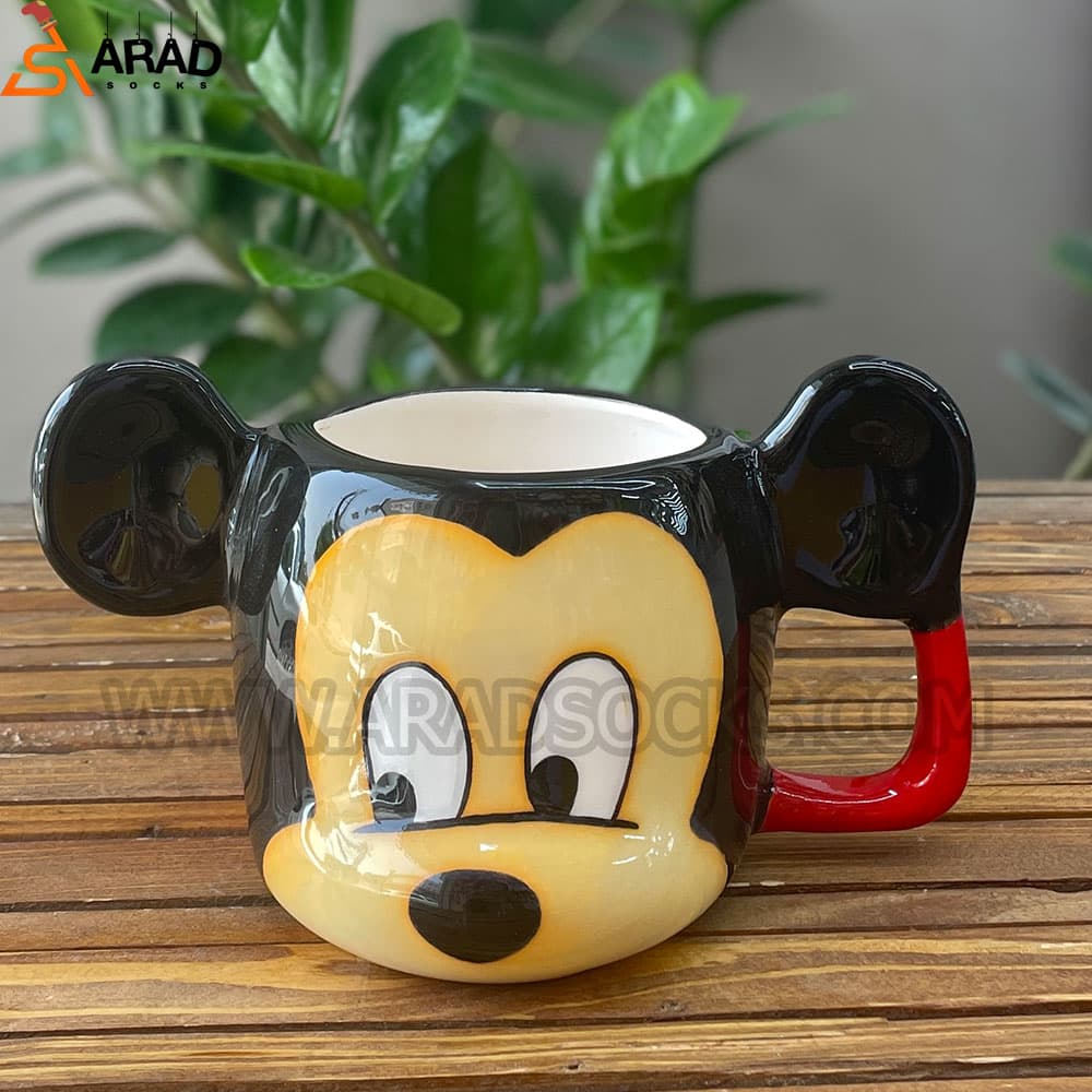 ماگ سرامیکی دستساز طرح میکی موس