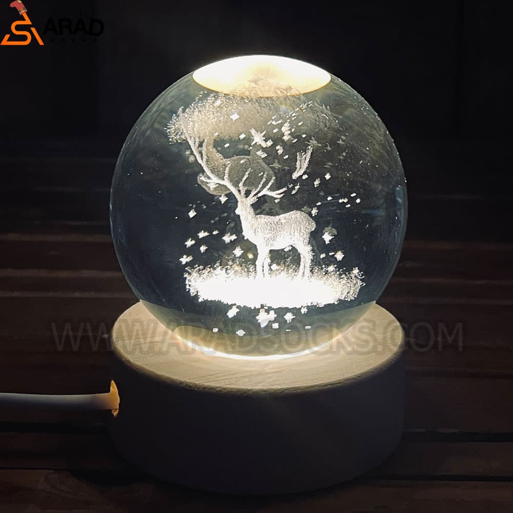 گوی کریستال سه بعدی گوزن
