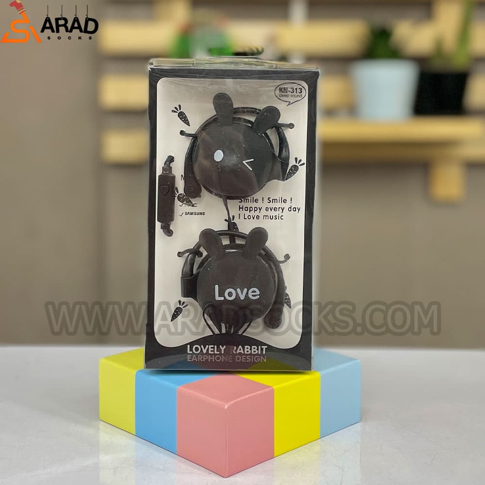 هدفون رو گوشی طرح خرگوش — تصویر ۵