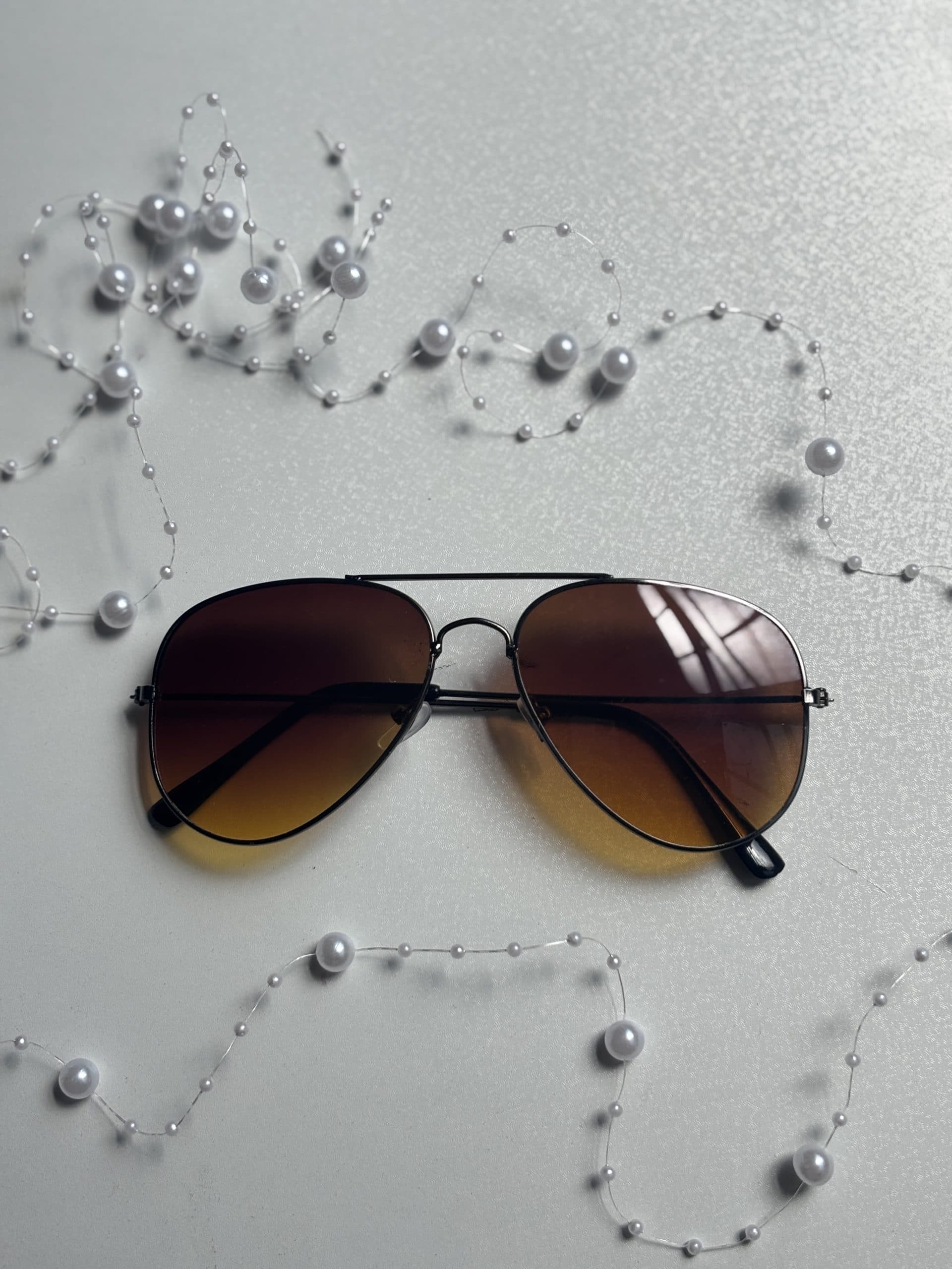عینک آفتابی برند Rayban قهوه ای مردانه یووی 400 — تصویر ۳