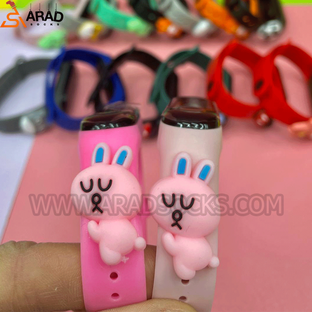 ساعت دیجیتالی لمسی طرح خرگوش لاین