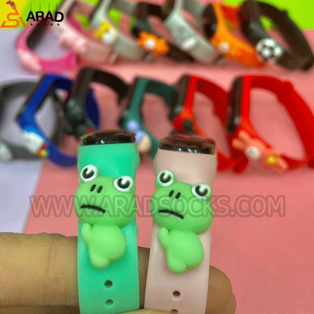 ساعت دیجیتالی لمسی طرح قورباغه