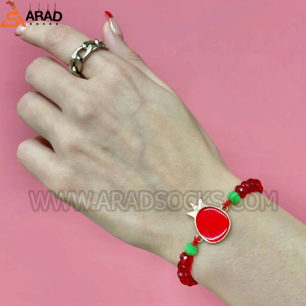 دستبد یلدایی طرح انار کوچک