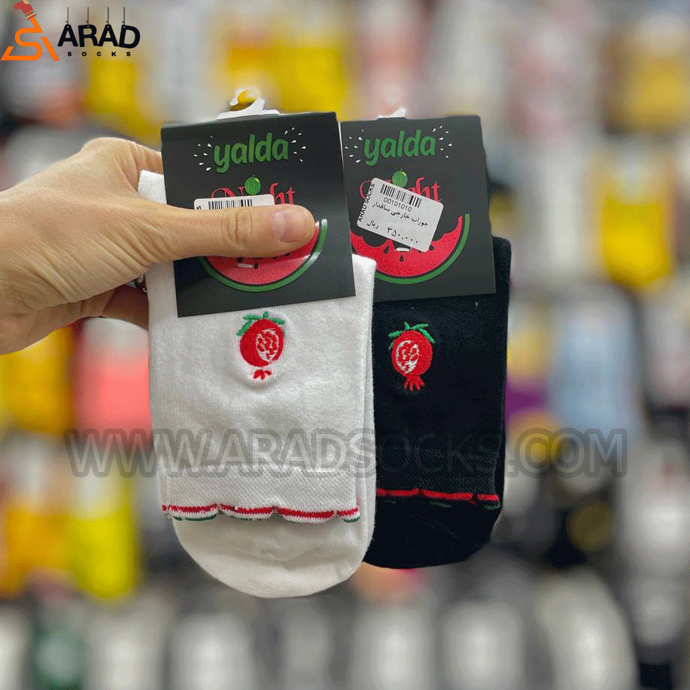 جوراب ساقدار یلدایی طرح انار