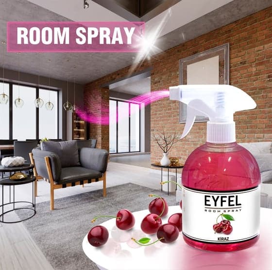 اسپری خوشبو کننده هوا ایفل اصل EYFEL مدل گیلاس cherry حجم 500 میلی لیتر کد 562019