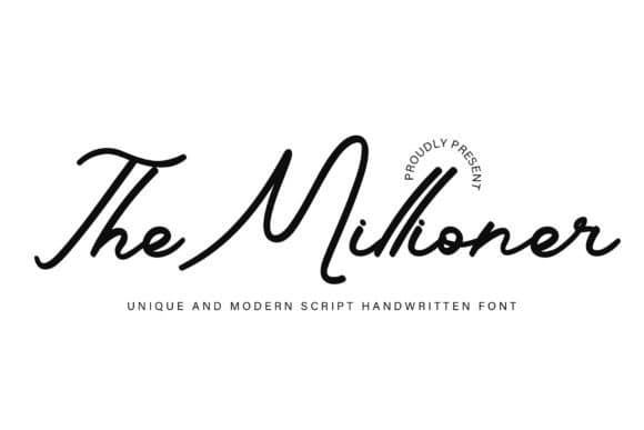 فونت The Millioner انگلیسی — تصویر ۳